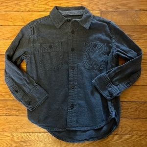 Soft bluish gray button down